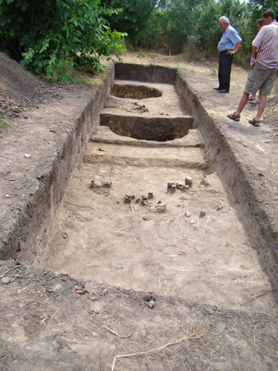 Imagine a sectiunii S2, 2009, situl arheologic Negrilesti